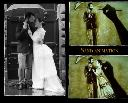 Wedding Sand Art – draw your love story in sand