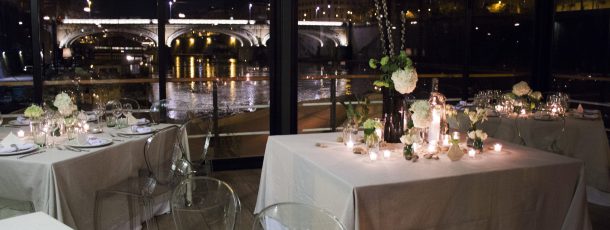 ENJOY YOUR EVENT / WEDDING ON THE RIVER TIBER!