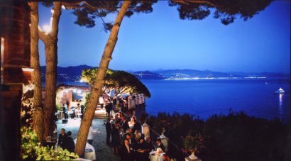 Portofino Destination Wedding Reception in a Abbey