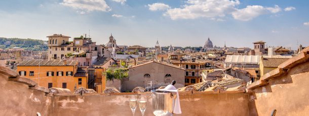 Destination de mariage à Rome avec une vue fantastique!