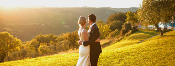 Mariage à destination en Toscane. Quoi de plus paisible et de plus beau que la campagne?