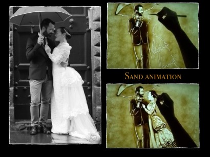 La ‘sand animation’ per il tuo matrimonio