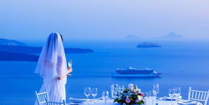 Santorini, un paesaggio da cartolina illustrata per il vostro matrimonio